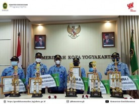 Kemantren Gondokusuman meraih Juara I dalam Evaluasi Kinerja Kemantren tingkat Kota Yogyakarta Tahun 2021
