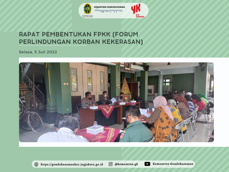 Rapat Pembentukan FPKK (Forum Perlindungan Korban Kekerasan) Kemantren Gondokusuman