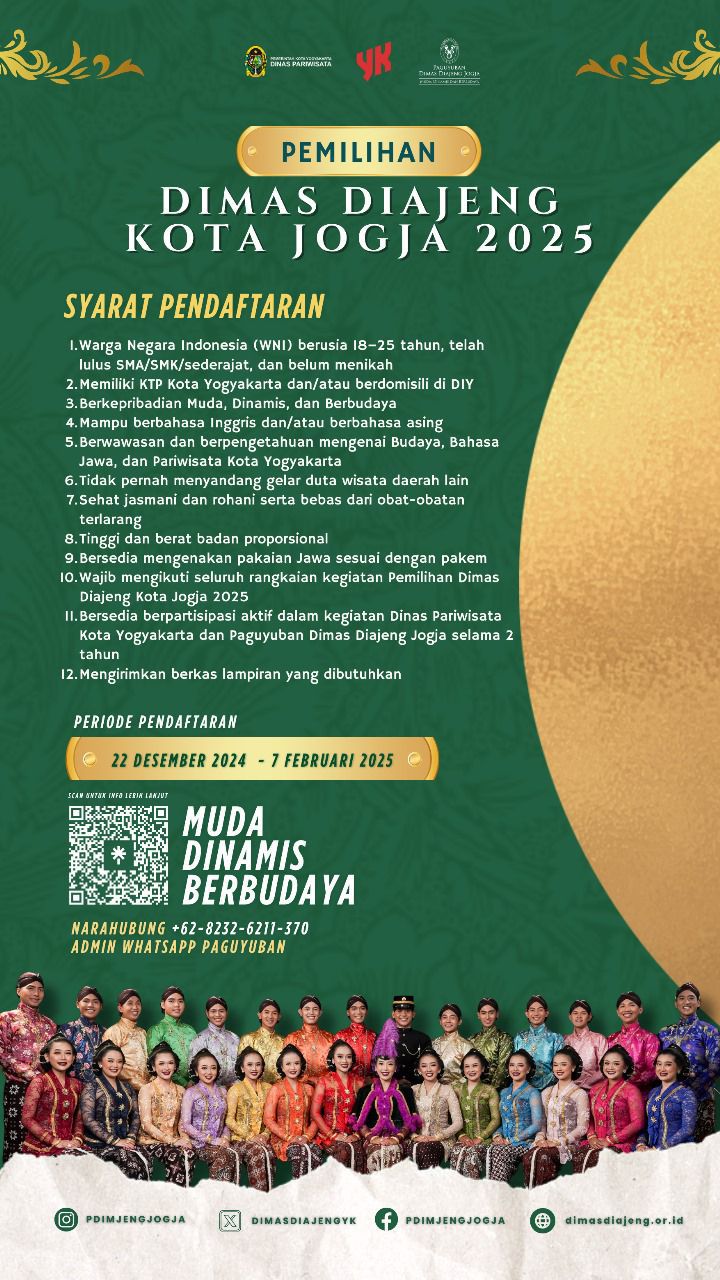 Memanggil, Pemuda Pemudi Terbaik di Kota Jogja!